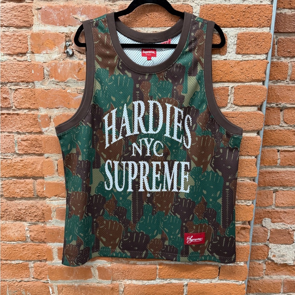 Supreme Hardies NYC Camo Tank Top - Green and Brown